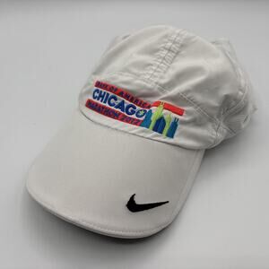 2012 Chicago Marathon Hat Bank Of America Nike Mesh Featherlight Running Dri Fit